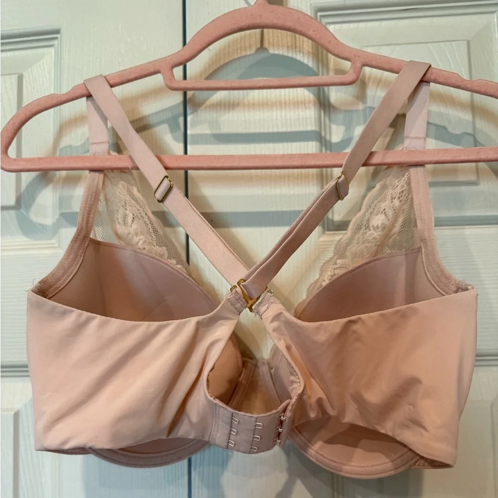 NATORI Underwire Pink Lace Crisscross Adjustable Straps Women’s‎ Size 34G